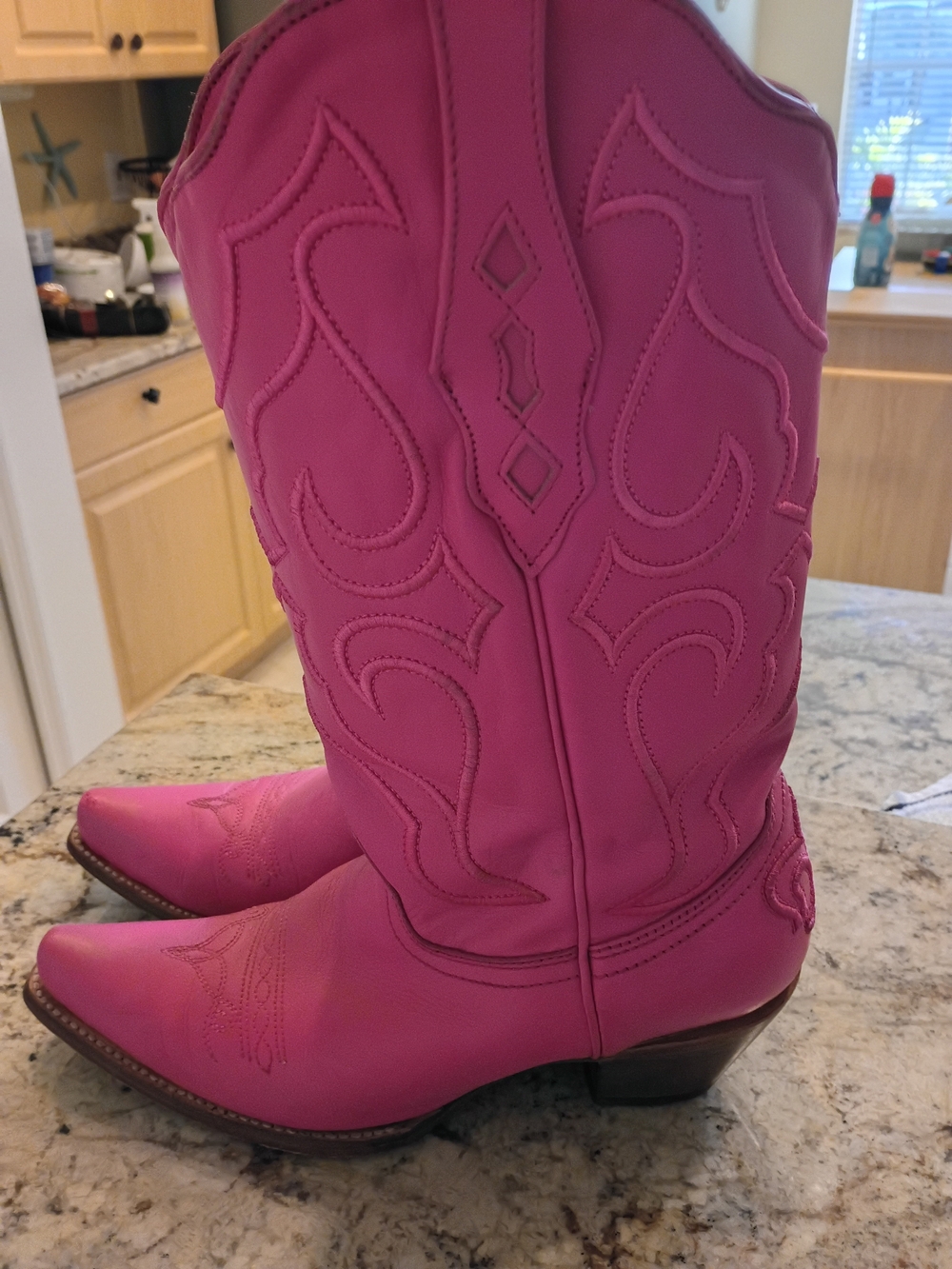 Corral Hot Pink Western Cowboy Boots Worn Once 10 Gorgeous! - Picture 7 of 16
